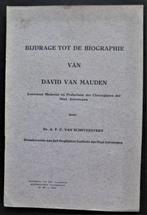 Bijdrage tot de biographie van David Van Mauden...Antwerpen, Antiquités & Art, Antiquités | Livres & Manuscrits, Enlèvement ou Envoi
