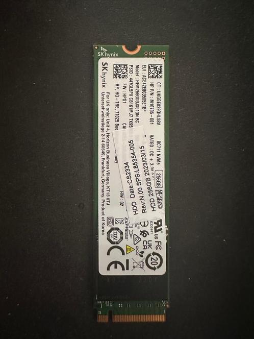 Te koop: SK Hynix BC711 NVMe SSD 256GB - Zo goed als nieuw!, Computers en Software, Harde schijven, Nieuw, Desktop, Intern, SSD