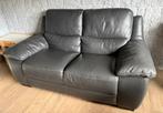 2 Canapés 2 places cuir gris 180/80, Huis en Inrichting, Zetels | Zetels, Ophalen, Gebruikt, 150 tot 200 cm, Tweepersoons