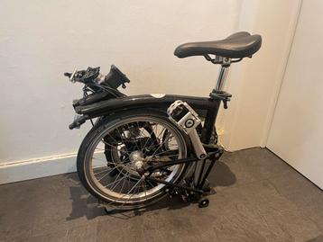 Brompton, ligne C, barre M, 2 vitesses, argent/noir, Enlèvement, Comme neuf, Brompton, Vitesses