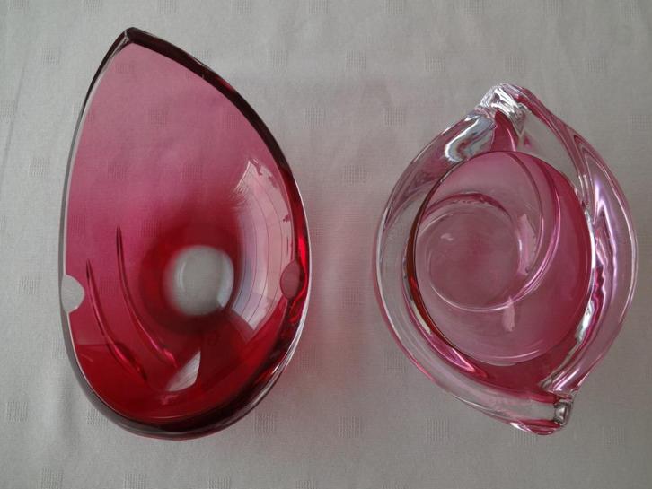 Val Saint Lambert 2 items, Antiek en Kunst, Antiek | Glaswerk en Kristal, Ophalen of Verzenden