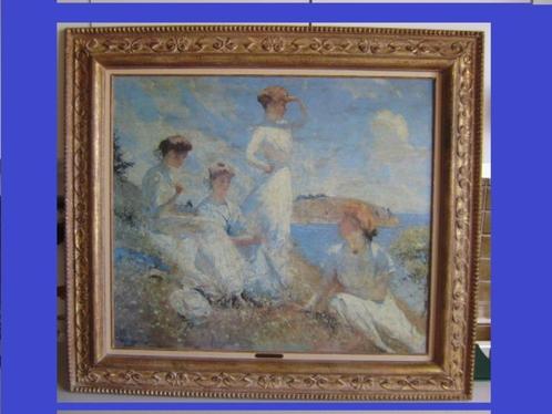 Oil painting replica on canvas : SUMMER by FRANK BENSON 1909, Antiek en Kunst, Kunst | Schilderijen | Klassiek, Ophalen