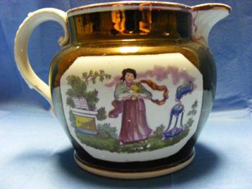 Copper luster ware - kannetje beschikbaar voor biedingen