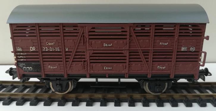 Piko H0 Veetransportwagon 23-01-18 DR, Hobby en Vrije tijd, Modeltreinen | H0, Zo goed als nieuw, Wagon, Gelijkstroom of Wisselstroom
