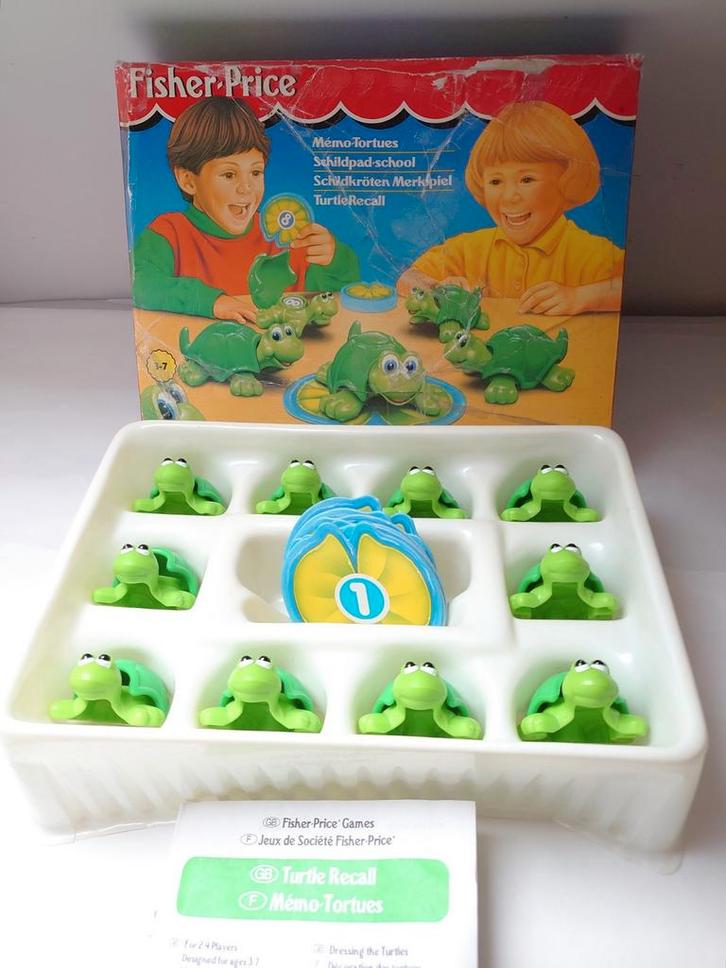 Fisher Price Schildpad school Turtle recall vintage 3 - 7 jr, Kinderen en Baby's, Speelgoed | Fisher-Price, Ophalen of Verzenden