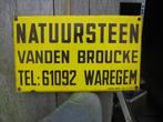drie gelijke oude emaille borden, Ophalen