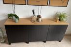 Besta Ikea dressoir van zwart en hout 180 x 42 x 77 cm, Zo goed als nieuw