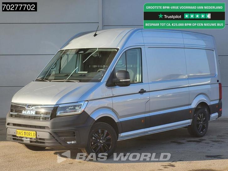 MAN TGE 3.180 Automaat 180PK L3H3 LED Airco Cruise Trekhaak, Auto's, Bestelwagens en Lichte vracht, Bedrijf, Te koop, Achteruitrijcamera