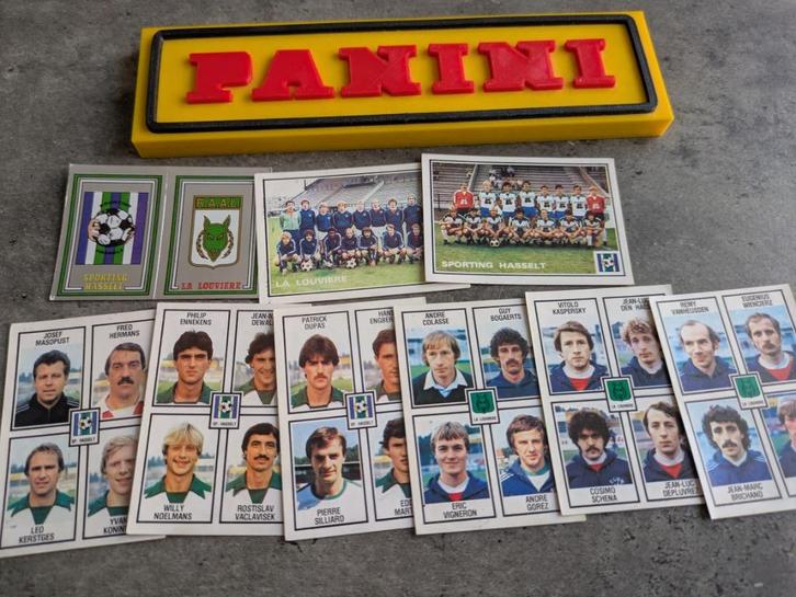PANINI FOOTBALL 82 SP.HASSELT/ LA LOUVIERE   9 STICKERS 1982, Hobby en Vrije tijd, Stickers en Plaatjes, Verzenden