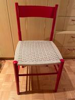 Retro stoel met geweven zitting, Huis en Inrichting, Stoelen, Ophalen, Zo goed als nieuw