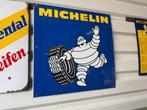 Groot MICHELIN emaille reclamebord, Ophalen of Verzenden, Gebruikt, Reclamebord