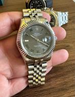 Montre Rolex Datejust Wimbledon, Staal, Ophalen of Verzenden, Staal, Zo goed als nieuw