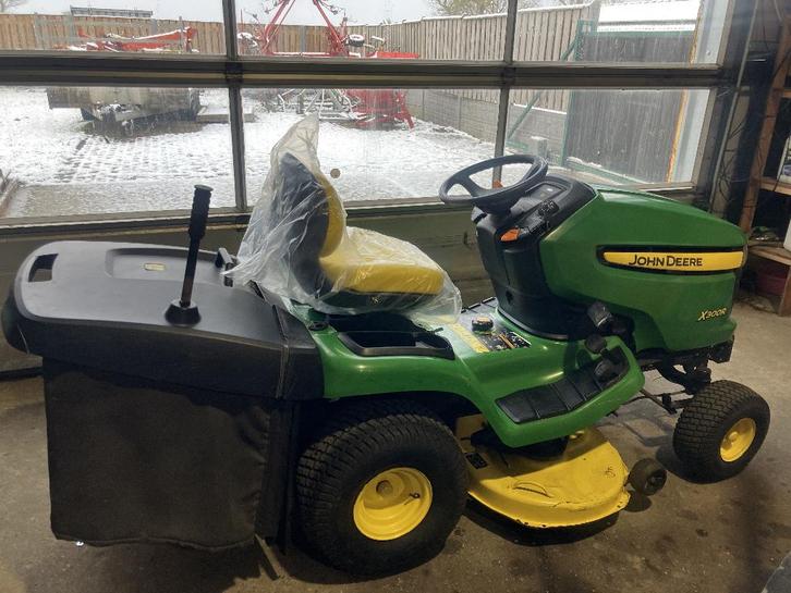 john deere zitmaaier, Jardin & Terrasse, Tondeuses autoportées, Utilisé, 90 à 120 cm, Démarrage électrique, Bac de ramassage, Enlèvement