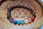 Bracelet perles kadam et ses 7 chacras, Ophalen, Nieuw, Bruin, Overige materialen