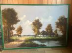 Schilderij Landschap / Hoeve, Antiek en Kunst, Kunst | Schilderijen | Klassiek, Ophalen