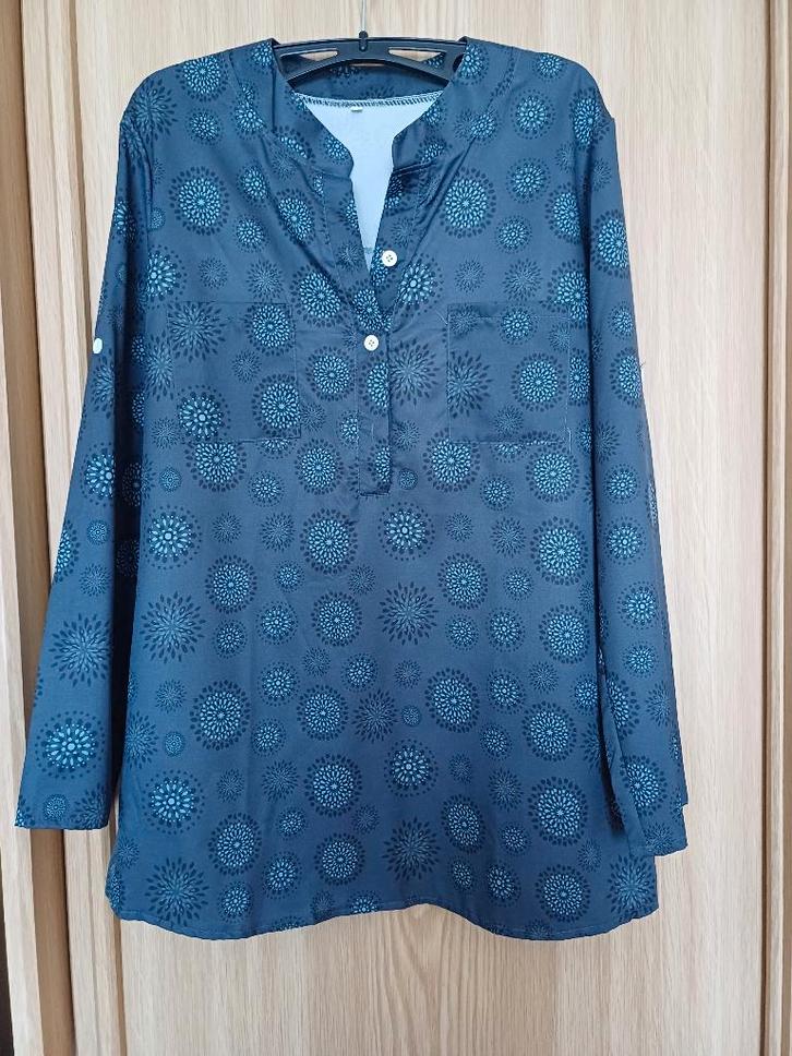 Blauwe Damesblouse - M/L - nieuw, Kleding | Dames, Blouses en Tunieken, Nieuw, Maat 38/40 (M), Blauw, Verzenden