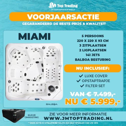 ACTIE!!! AquaLife Spa (jacuzzi)-Miami 220x220cm 5p (Balboa), Tuin en Terras, Zwembad-toebehoren, Nieuw, Filter, Ophalen of Verzenden