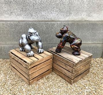 Beeld gorilla / aap H35Cm, Verzamelen, Ophalen, Nieuw, Dier