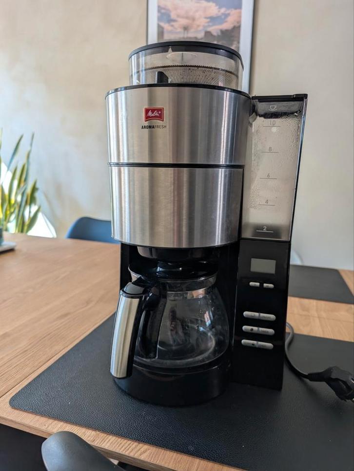 Melitta Aromafresh koffiezet met bonenmaler, Elektronische apparatuur, Koffiezetapparaten, Zo goed als nieuw, Ophalen of Verzenden