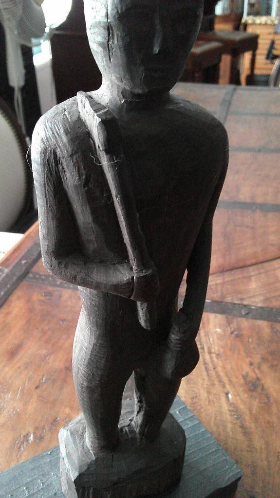 INDONESISCHE HOUTEN BEELDEN, Antiek en Kunst, Kunst | Beelden en Houtsnijwerken, Ophalen