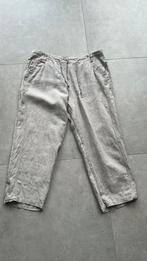Beige 7/8 linnen broek 44, Kleding | Dames, Ophalen of Verzenden, Gedragen, Maat 42/44 (L), Beige