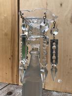 antieke glazen kandelaar, Ophalen of Verzenden