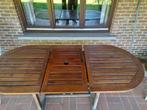 tuinset hardhout + kussens, Ophalen, Gebruikt, Hardhout, 6 zitplaatsen