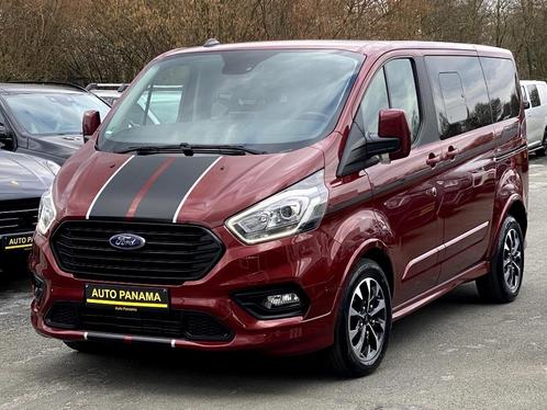 FORD TOURNEO CUSTOM SPORT 2.0TDCI 170PK 8 ZITPLAATSEN VOLLED, Auto's, Ford, Bedrijf, Transit, ABS, Adaptive Cruise Control, Airbags