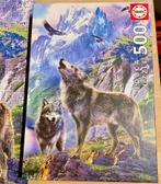 Puzzel 500 stukjes Wolven in berglandschap - volledig, Ophalen, 500 t/m 1500 stukjes, Legpuzzel