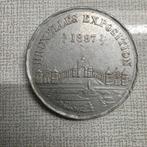 EXPO 1897 BRUSSEL BRUXELLES MUNTSTUK, Enlèvement ou Envoi, Utilisé