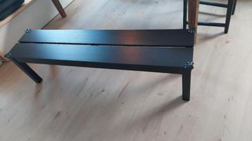Houten zitbank voor aan de eettafel - zwart beschikbaar voor biedingen