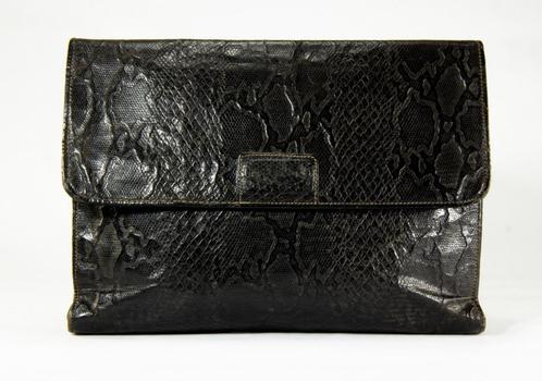 lederen tas heren mallet merk Gianfranco Ferre, Handtassen en Accessoires, Tassen | Schoudertassen, Gebruikt, Overige merken, Zwart