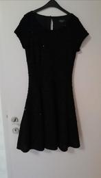 Yessica by C&A zwarte fit-and-flare-jurk met korte mouwen, Maat 38/40 (M), Zwart, Nieuw, Ophalen of Verzenden