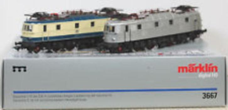 3667 MARKLIN HO - 2-DELIG Dig. E-Lokomotieven set/Set E-loco, Hobby en Vrije tijd, Modeltreinen | H0, Nieuw, Locomotief, Wisselstroom