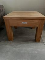 Teak houten salontafel/bijzettafel, 55 tot 75 cm, Gebruikt, 45 tot 60 cm, Teak : zowel modern als rustiek