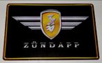 ZUNDAPP : Metalen Bord Logo Zundapp Brommer - Motor, Verzamelen, Verzenden, Nieuw, Reclamebord