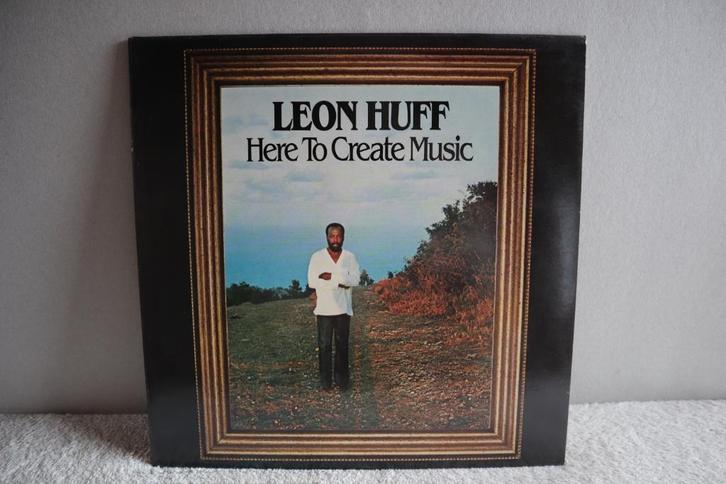 LP LEON HUFF / Here To Create Music, Cd's en Dvd's, Vinyl | R&B en Soul, Zo goed als nieuw, Soul of Nu Soul, 1980 tot 2000, 12 inch