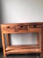 Teak kast 1m05 met 3 ruime lades, Ophalen, Teakhout, Zo goed als nieuw, Minder dan 150 cm