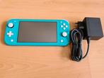 Nintendo Switch Lite + oplader + hoesje in zeer goede staat, Ophalen of Verzenden, Turquoise, Zo goed als nieuw, Met beschermhoes of tas