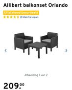 Lounge set Allibert Orlando balcony, Comme neuf, Synthétique, Chaise, 2 places