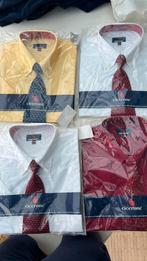 4 nieuwe herenhemden met das, Kleding | Heren, Ophalen, Nieuw