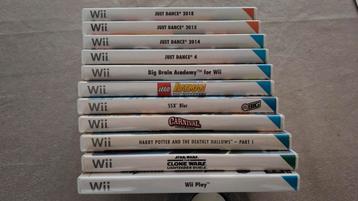 12 Wii games  beschikbaar voor biedingen