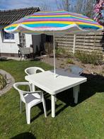 Tuinset, Tuin en Terras, Tuinsets en Loungesets, Ophalen, Kunststof, Gebruikt, 3 zitplaatsen