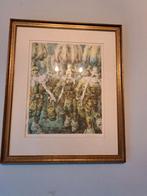 Gravure gesigneerd door Gilles de Binche