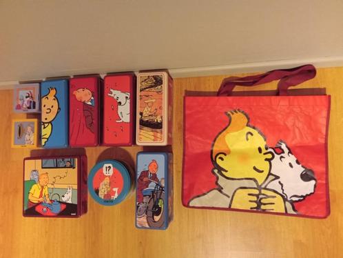 Postzegels en opbergdozen Kuifje, Verzamelen, Stripfiguren, Zo goed als nieuw, Gebruiksvoorwerp, Kuifje, Ophalen