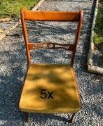 5 vintage stoelen in kerselaar uit de jaren 60, Ophalen