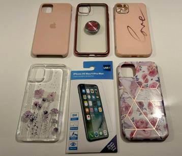 5 hoesjes + 1 screenprotector (iPhone 11 pro max) beschikbaar voor biedingen