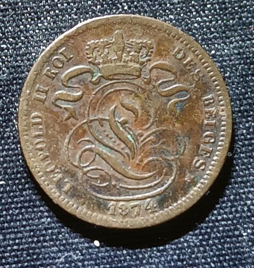 1 cent 1874 - Leopold II, Postzegels en Munten, Munten | België, Losse munt, Verzenden