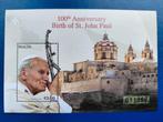 Postzegels Malta 2020  100 Ann.birth of St.John Paul, Envoi, Non oblitéré, Autres thèmes
