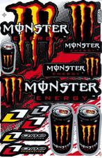 Monster Energy Orange stickervel stickers stickerset, Ophalen of Verzenden